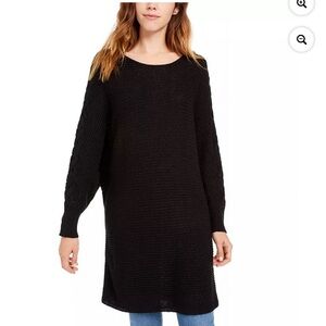 American rag junior Lace up tunic sweater black size xs women